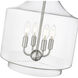 Mahannah 4 Light 15 inch Brushed Nickel Indoor Pendant Ceiling Light
